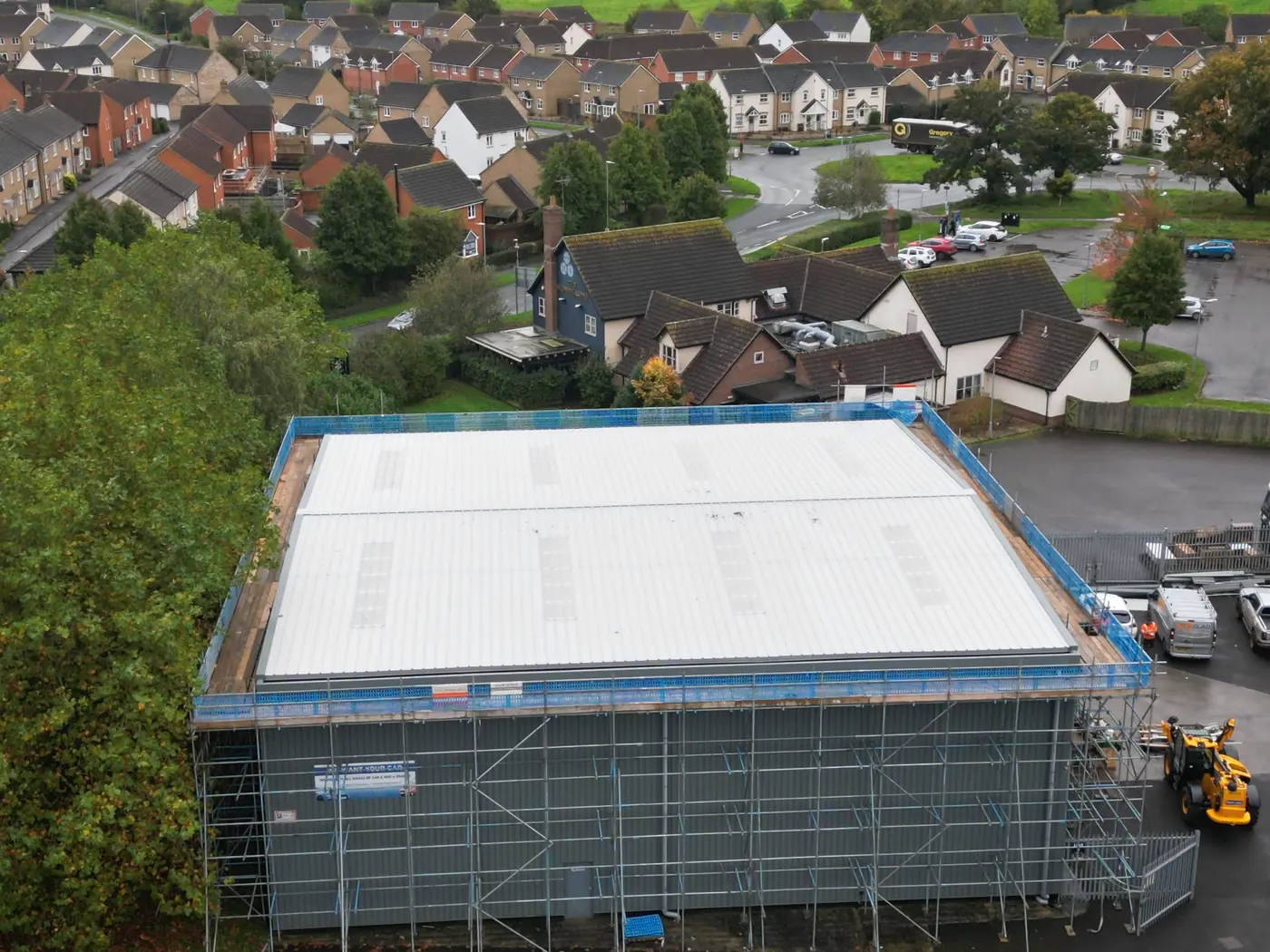 Completed roof with new elevation cladding
