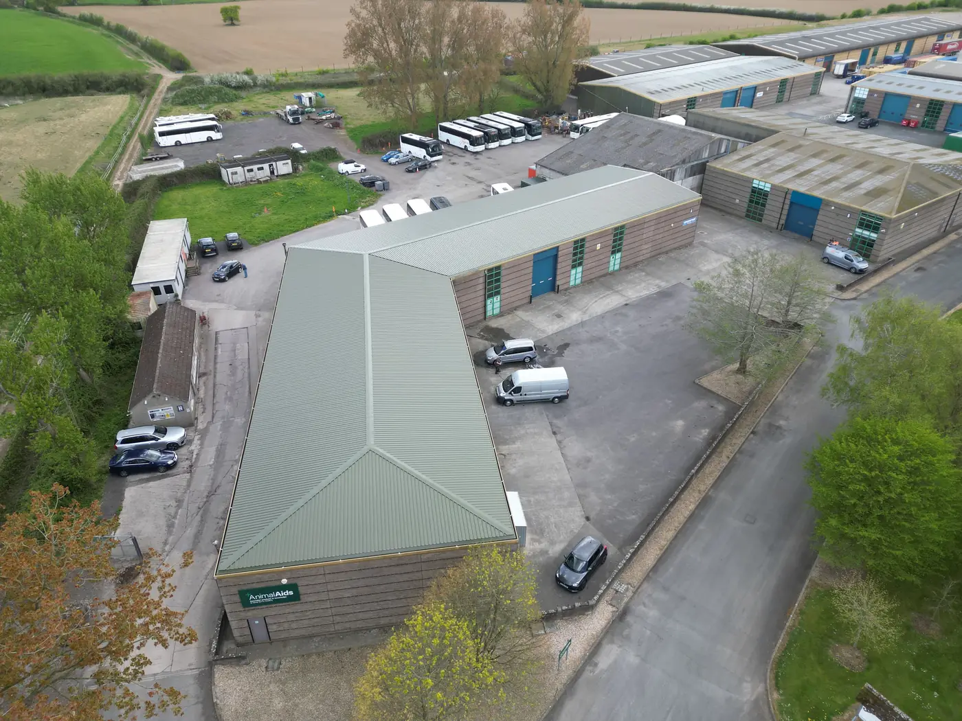 Completed roof on Cadbury Building A