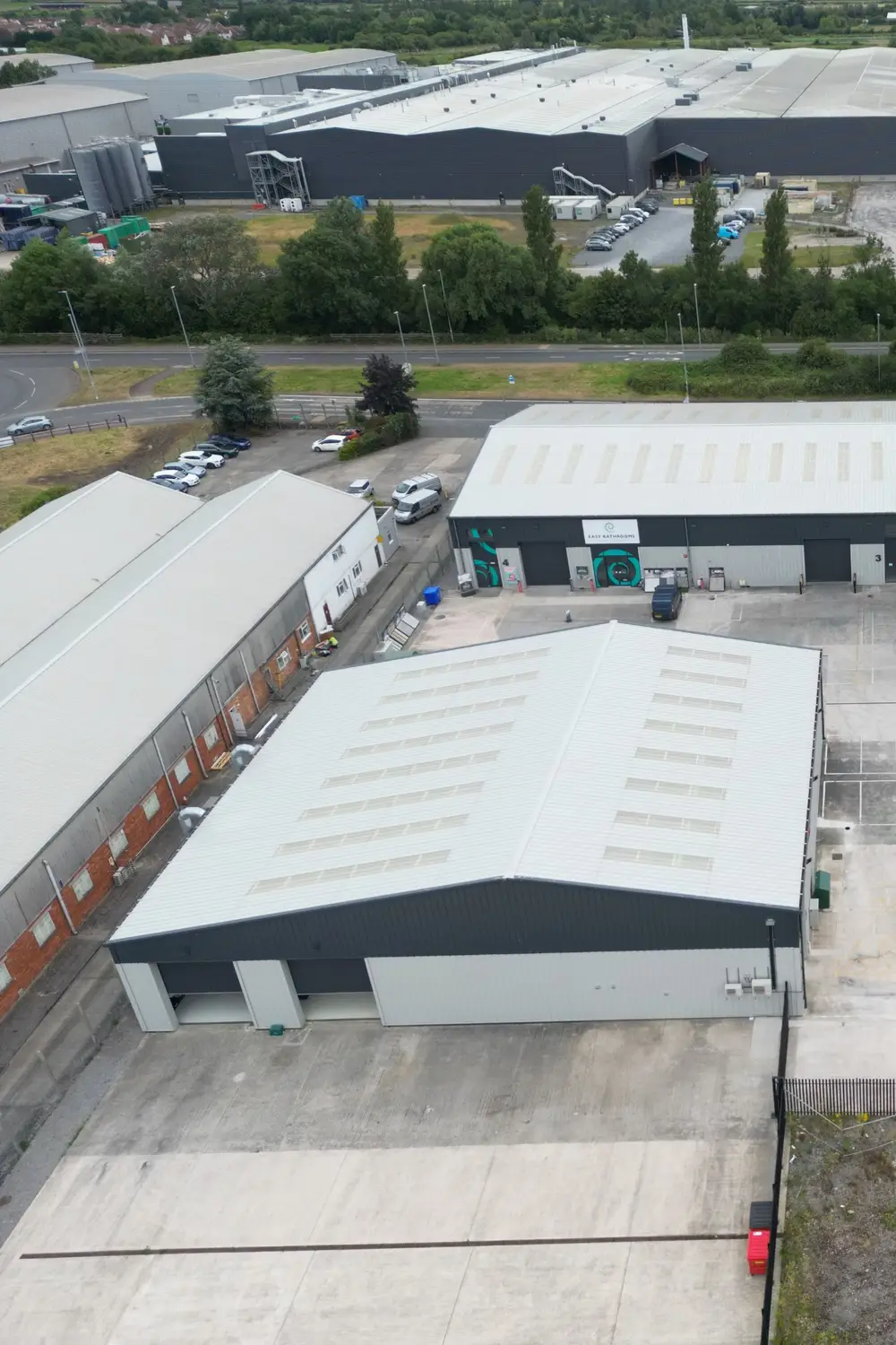 Manufacturing facility roof and cladding