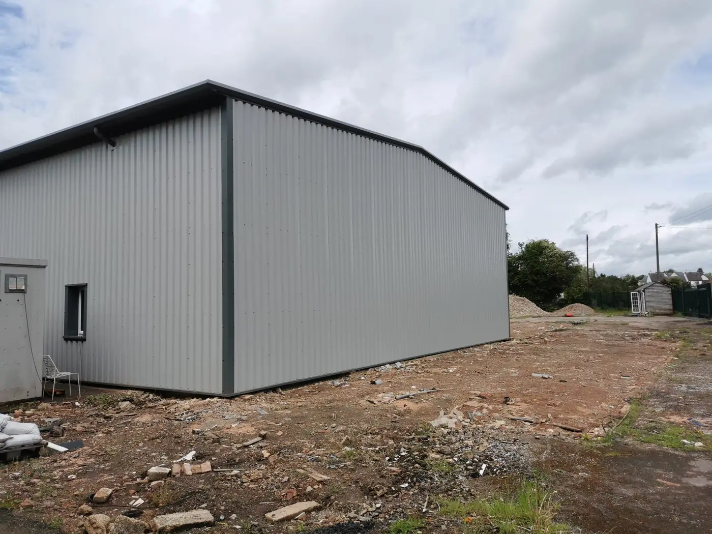 Completed elevations around the unit